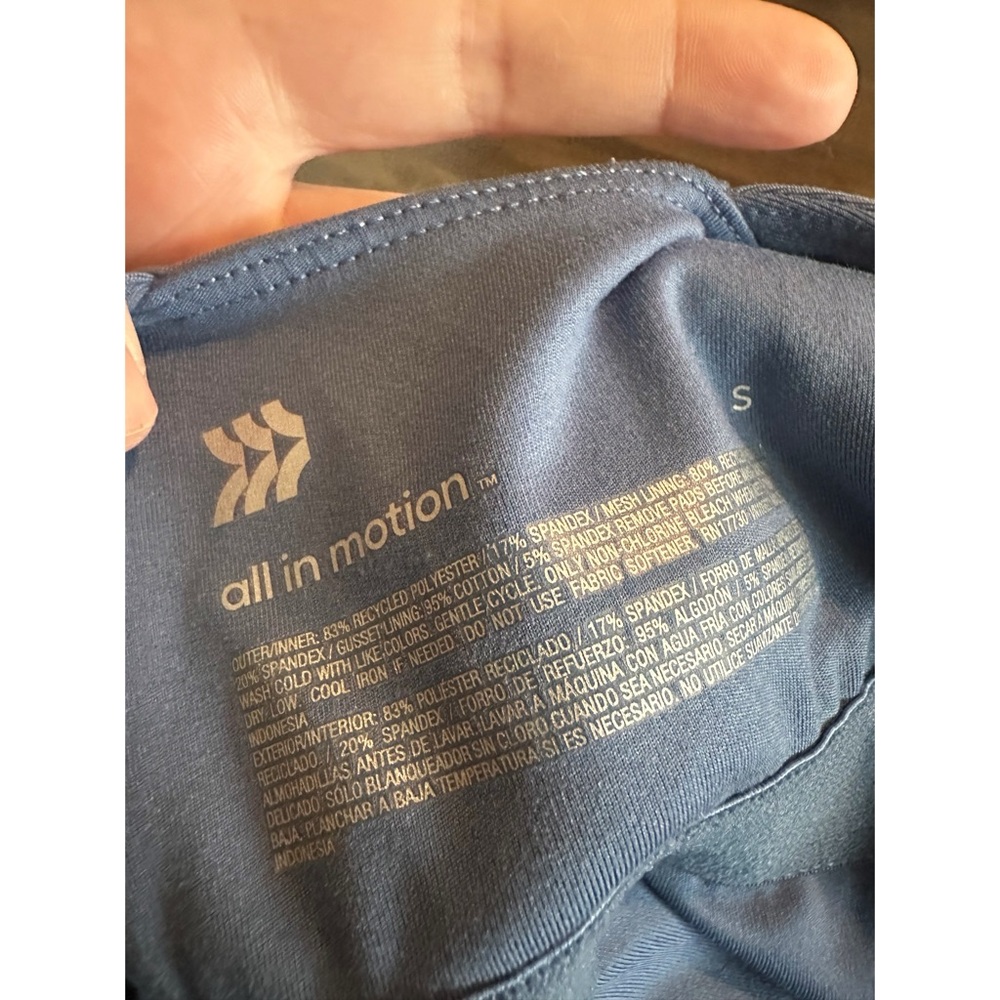 All in Motion Blue Athletic Mini Dress With Built in Shorts - Picture 6 of 12
